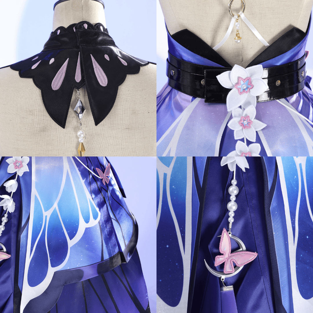 omgcos Honkai Star Rail Castorice Butterfly Cosplay Costume