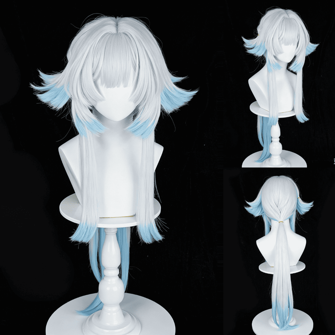 omgcos Honkai Star Rail Cerydra White Long Cosplay Wig