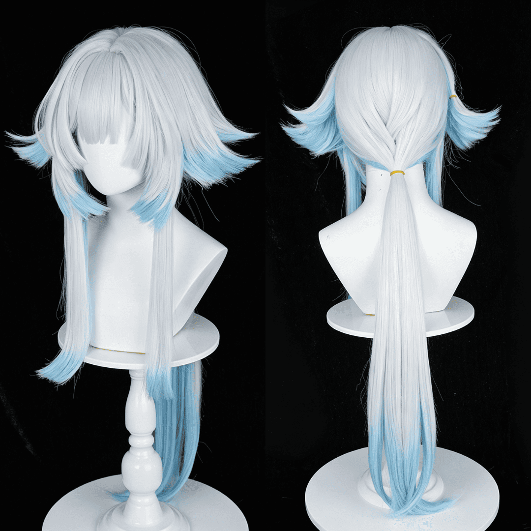 omgcos Honkai Star Rail Cerydra White Long Cosplay Wig