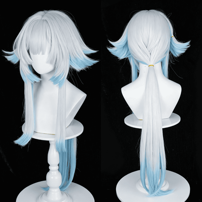 omgcos Honkai Star Rail Cerydra White Long Cosplay Wig
