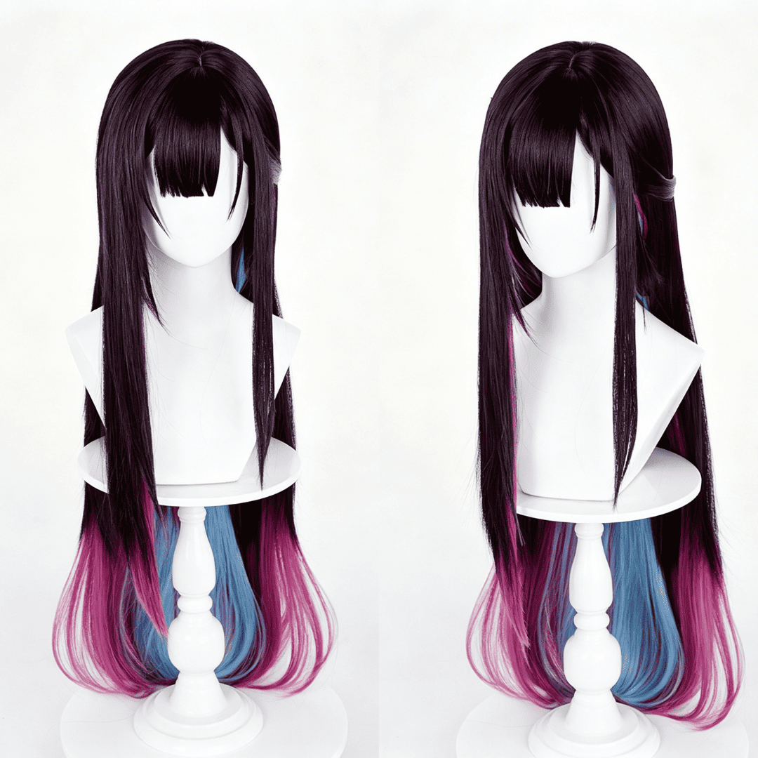 omgcos Honkai Star Rail Hysilens Long Black Cosplay Wig