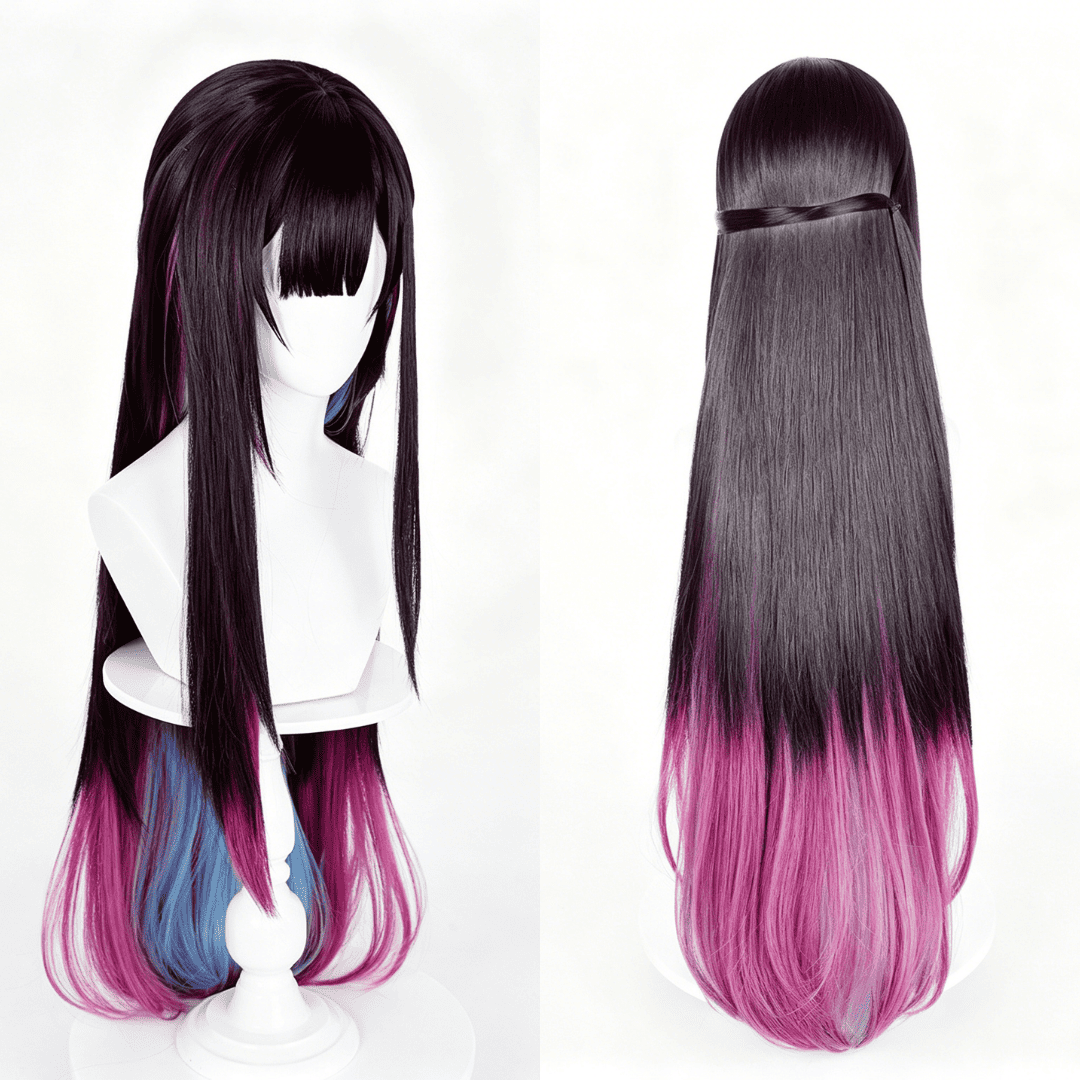 omgcos Honkai Star Rail Hysilens Long Black Cosplay Wig