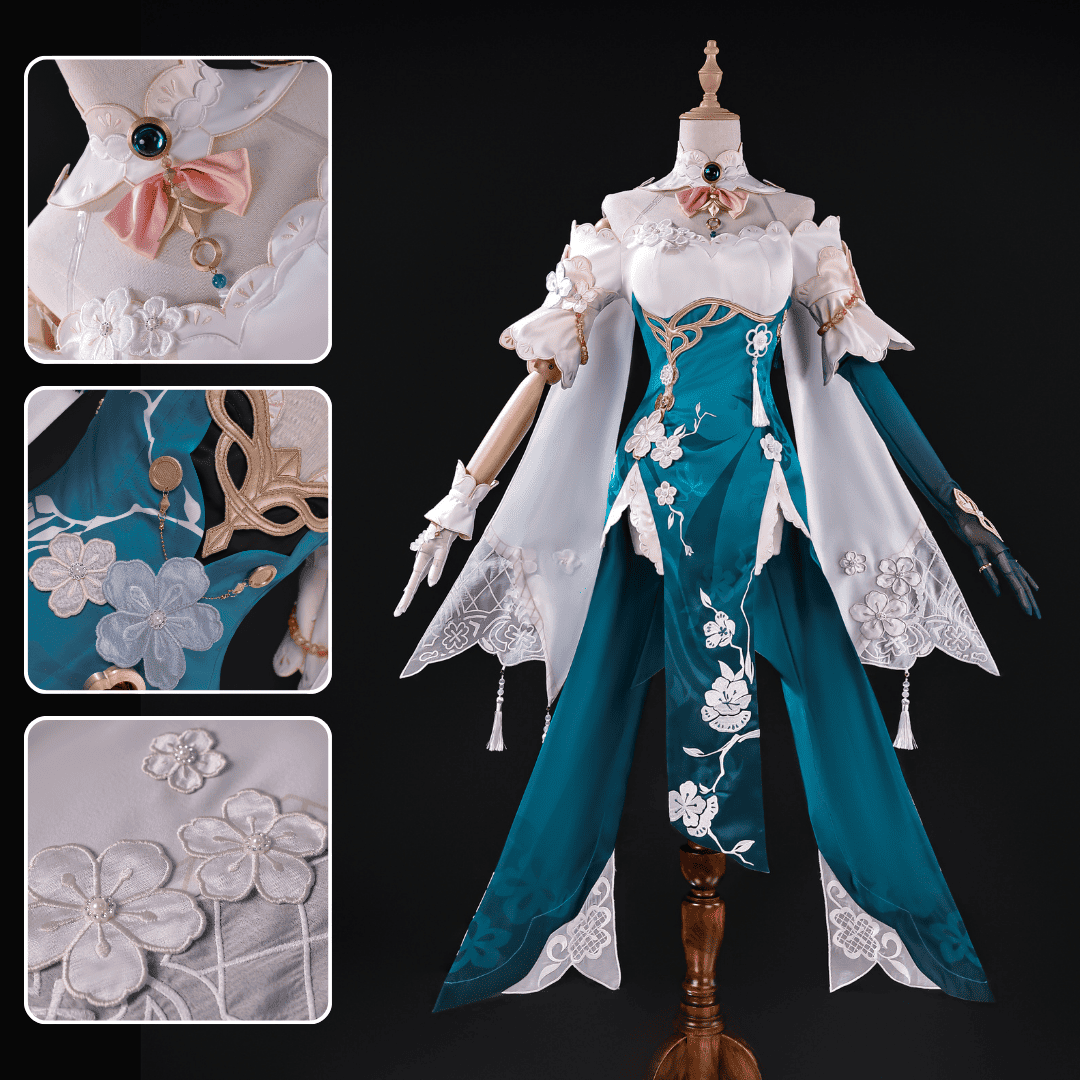 omgcos Honkai Star Rail Ruan Mei Plumblossom letter Cosplay Costume