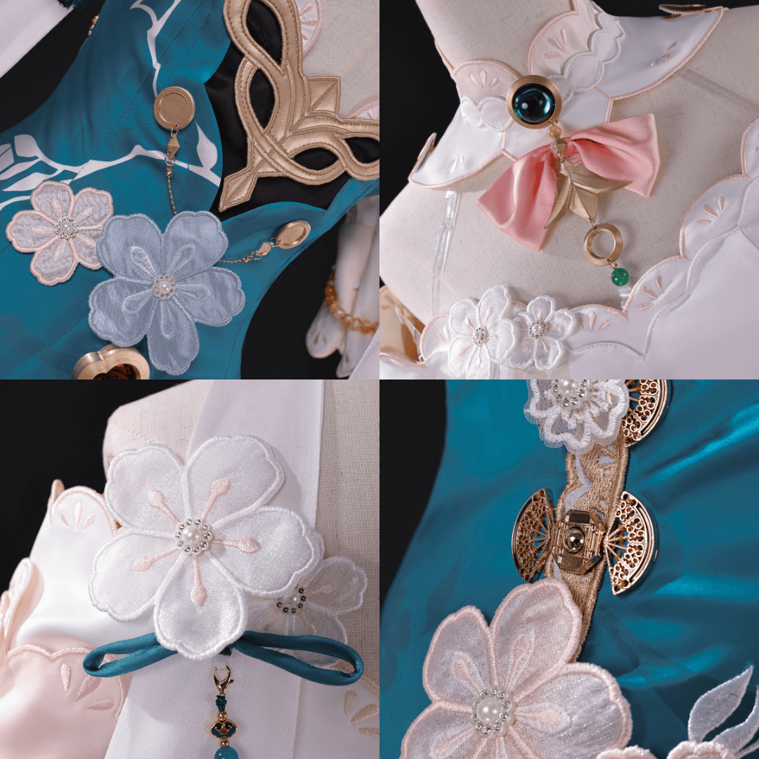 omgcos Honkai Star Rail Ruan Mei Plumblossom letter Cosplay Costume
