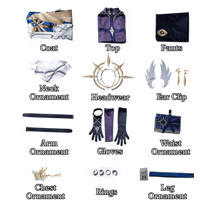 omgcos Honkai Star Rail Sunday White Cosplay Costume