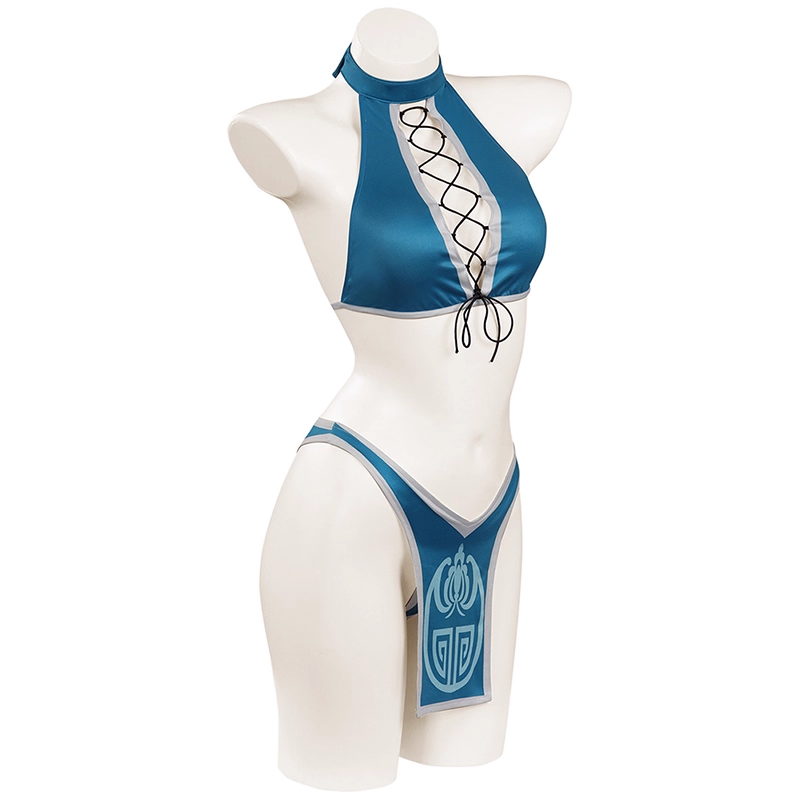 omgcos Kitana Bikini Mortal Kombat Swimwear Set