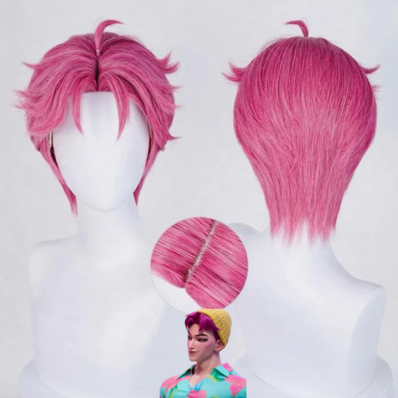 omgcos Kpop Girl Demon Boys Abby Short Cosplay Wig