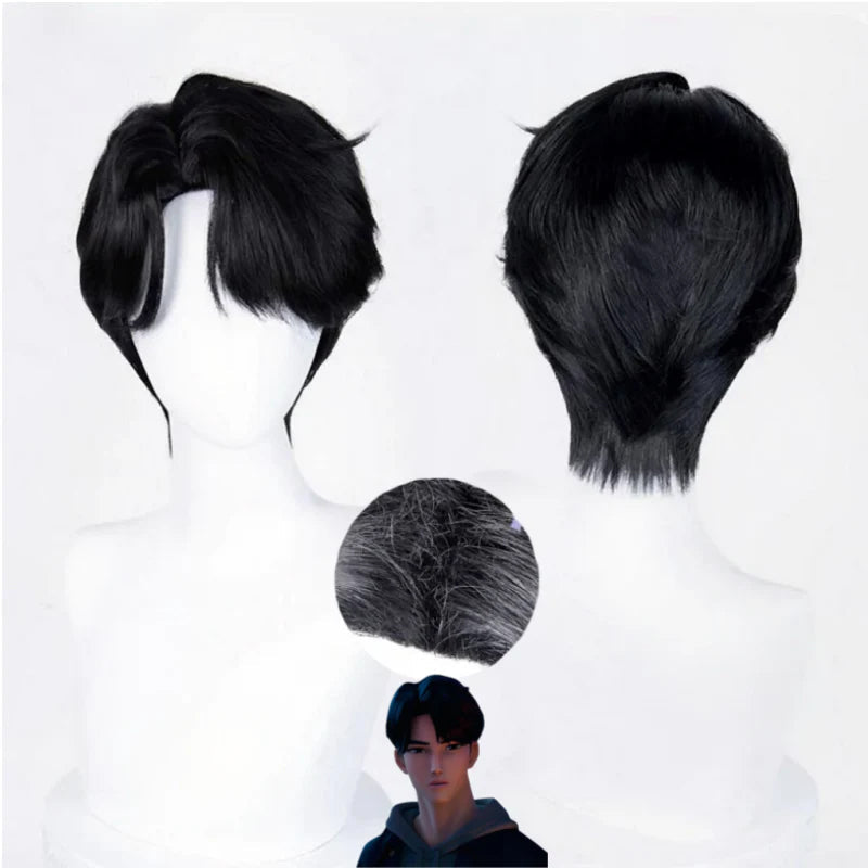 omgcos Kpop Girl Demon Boys Jinu Black Cosplay Wig