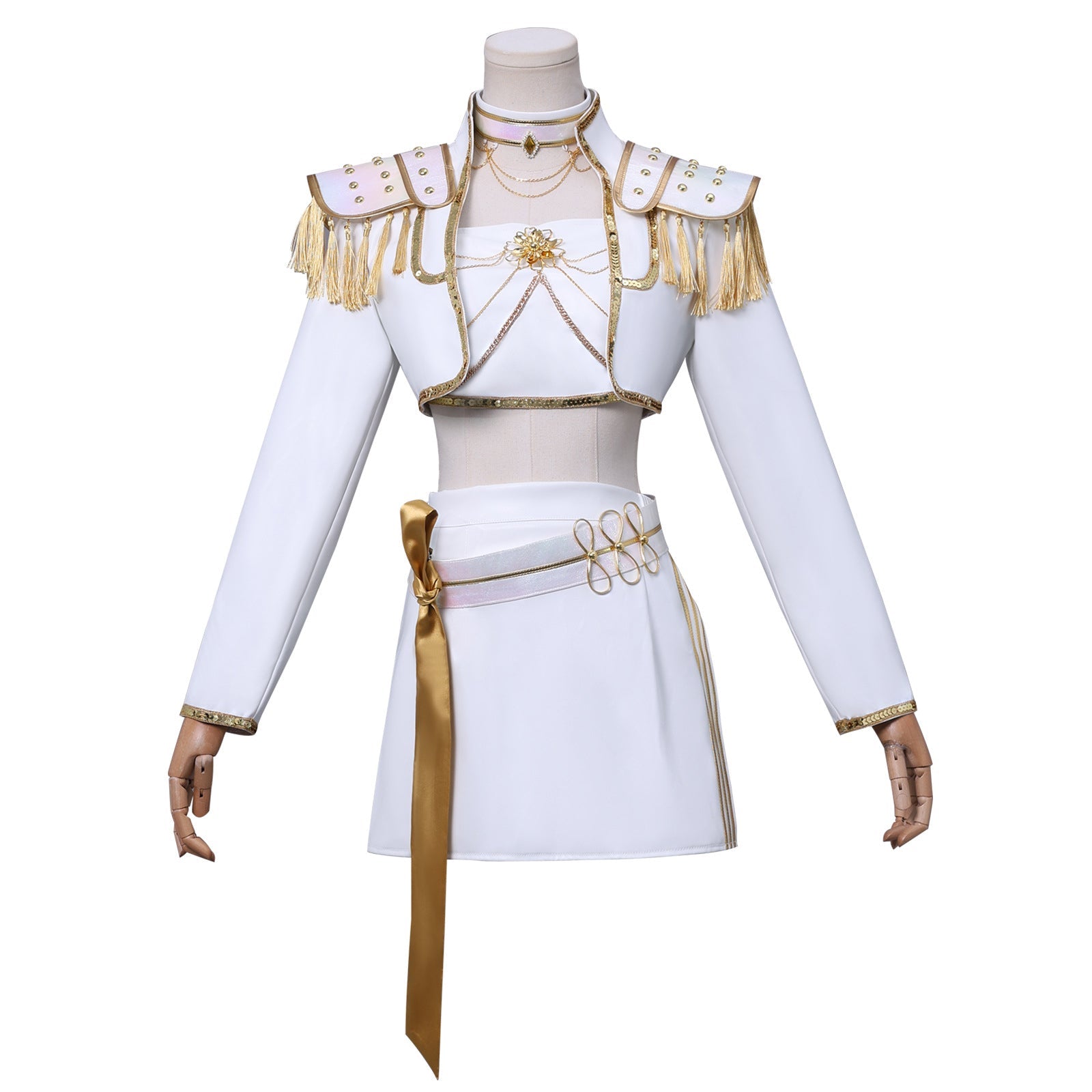 omgcos Kpop Girl White Outfit Cosplay Costume
