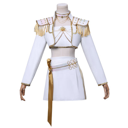omgcos Kpop Girl White Outfit Cosplay Costume