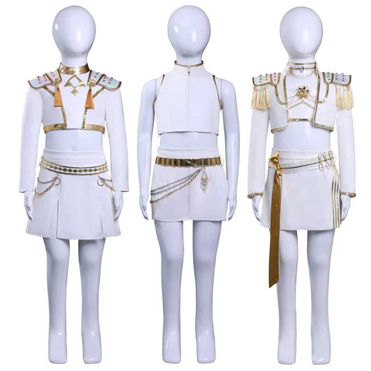 omgcos Kpop Girl White Outfit Cosplay Costume