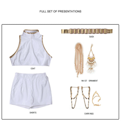 omgcos Kpop Girl White Outfit Cosplay Costume