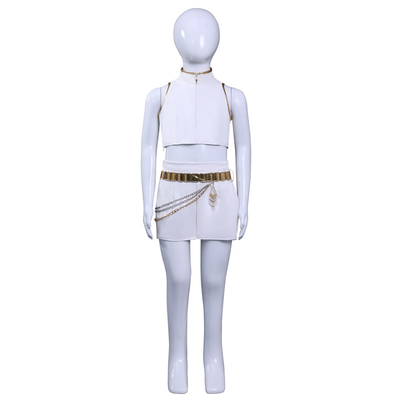 omgcos Kpop Girl White Outfit Cosplay Costume
