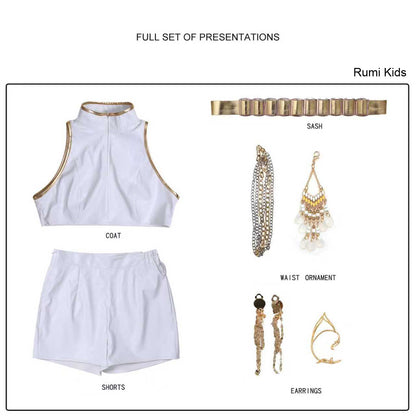 omgcos Kpop Girl White Outfit Cosplay Costume