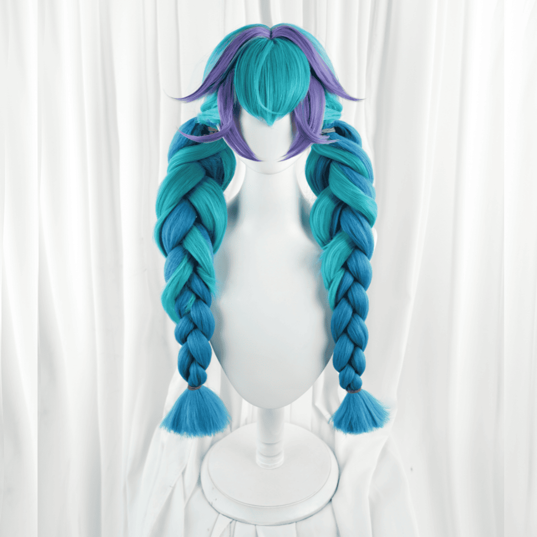 omgcos LOL Rain Shepherd Gwen Twin Tails Cosplay Wigs