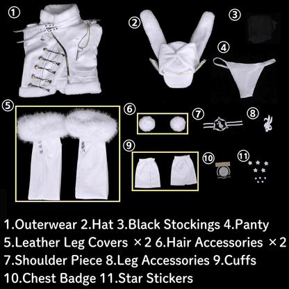 Size XS-3XL omgcos NIKKE Blanc Fortune Express Cosplay Costume Sexy Cosplay