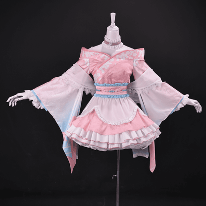 omgcos NIKKE Dorothy Spring Kimono Lolita Pink Cosplay Costume