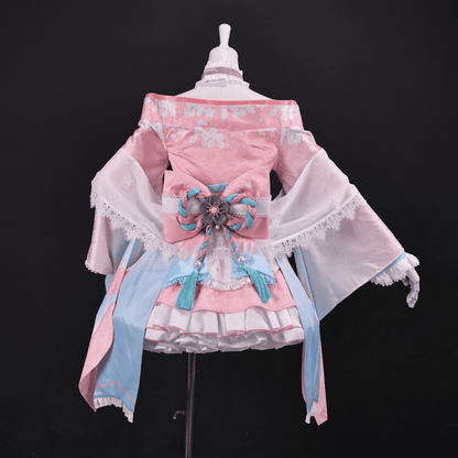omgcos NIKKE Dorothy Spring Kimono Lolita Pink Cosplay Costume