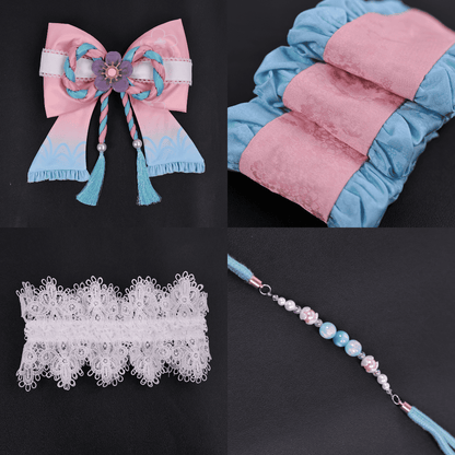 omgcos NIKKE Dorothy Spring Kimono Lolita Pink Cosplay Costume