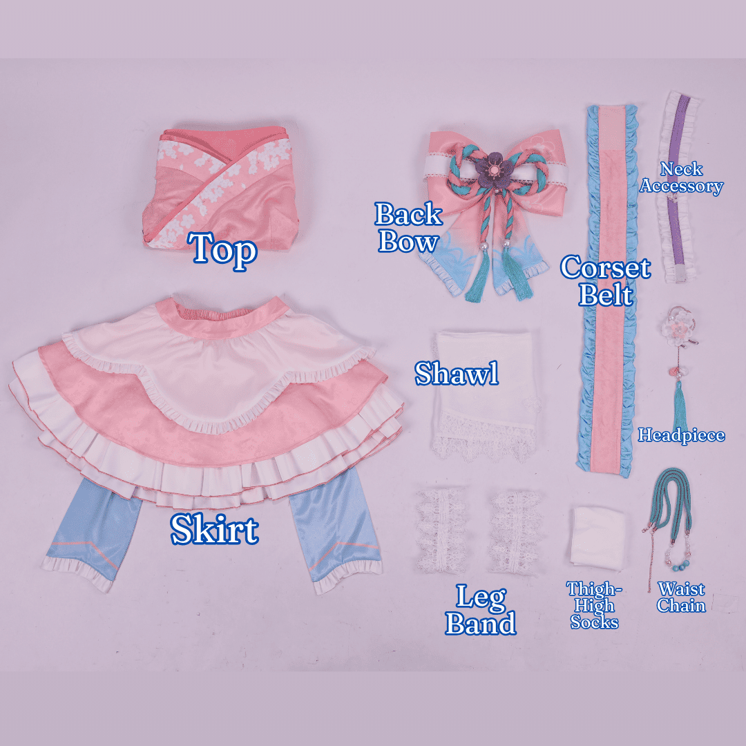 omgcos NIKKE Dorothy Spring Kimono Lolita Pink Cosplay Costume