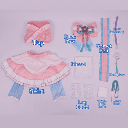 omgcos NIKKE Dorothy Spring Kimono Lolita Pink Cosplay Costume
