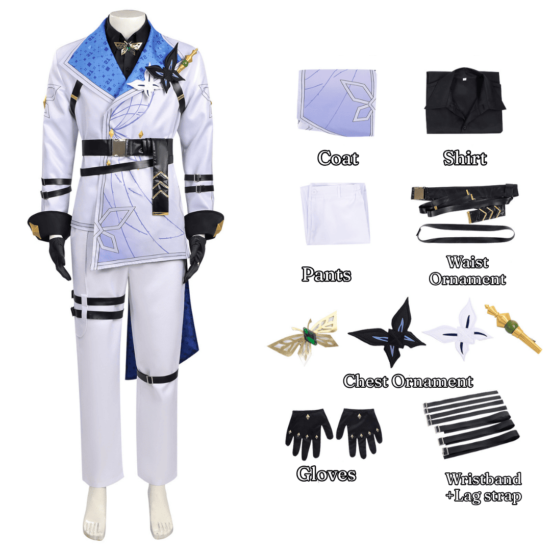 omgcos NTE Baicang White Uniform Cosplay Costume