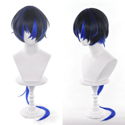 omgcos NTE Daffodill Black Blue Long Cosplay Wig