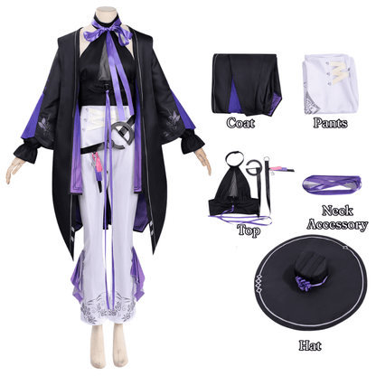 omgcos NTE Jiuyuan Purple Uniform Cosplay Costume