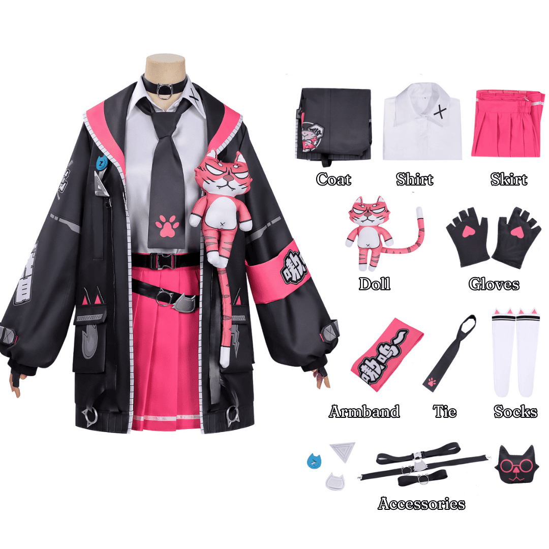 omgcos NTE Nanally Pink Cosplay Costume