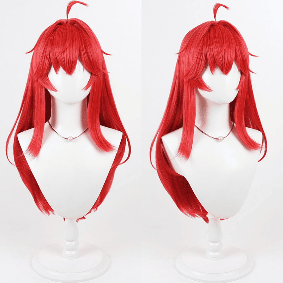 omgcos NTE Nanally Red Long Straight Cosplay Wig