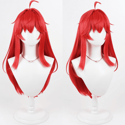 omgcos NTE Nanally Red Long Straight Cosplay Wig