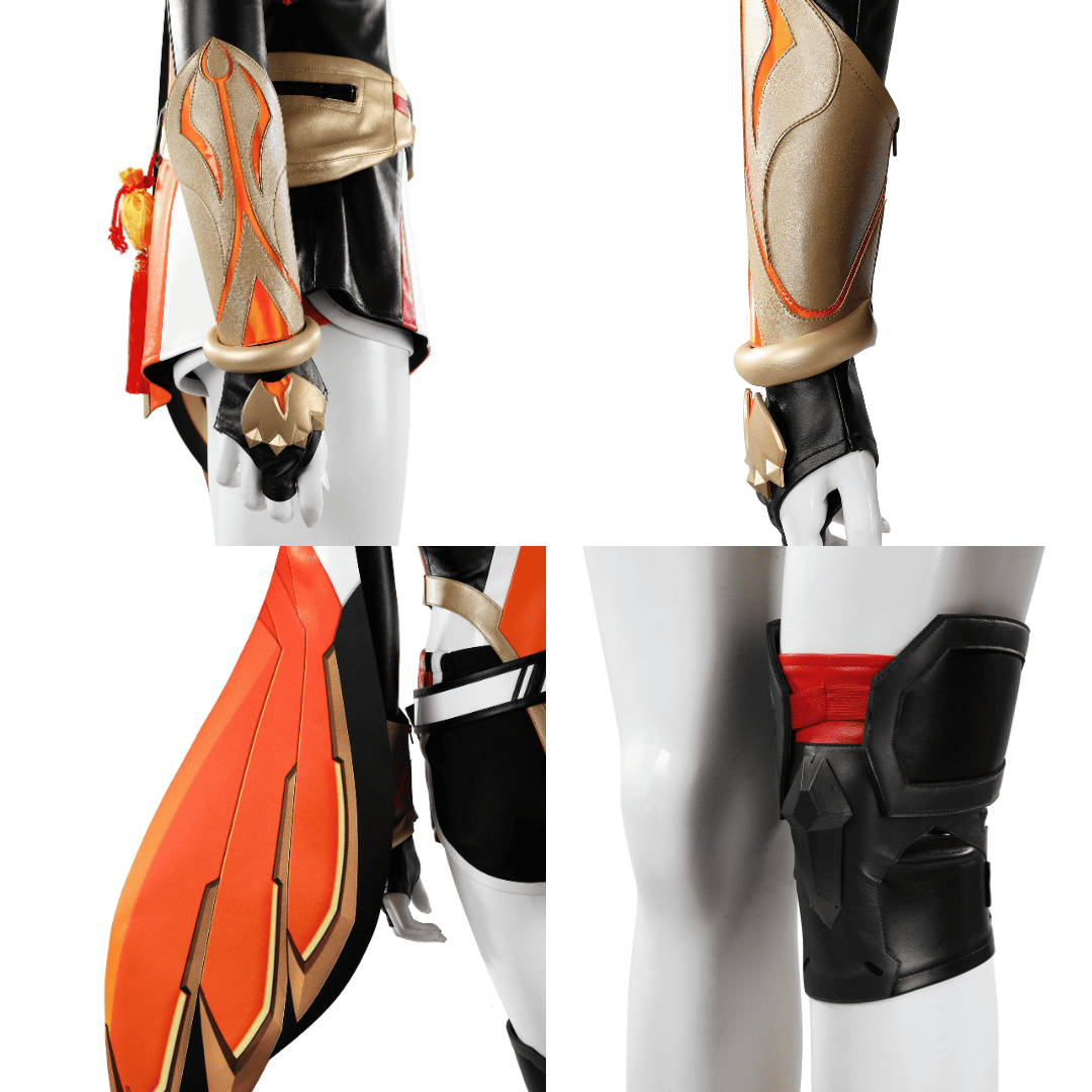 omgcos OW Anran Orange Battle Suit Cosplay Costume