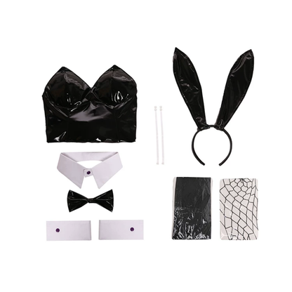 omgcos Panty & Stockin Black Red Bunny Bodysuit Sexy Cosplay Costume