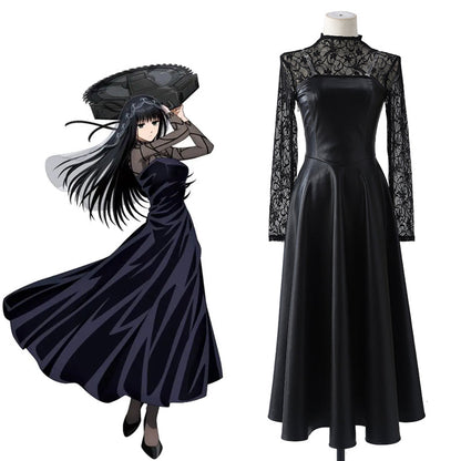 omgcos Sakamoto Days Osaragi Black Dress Cosplay Costume