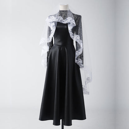 omgcos Sakamoto Days Osaragi Black Dress Cosplay Costume
