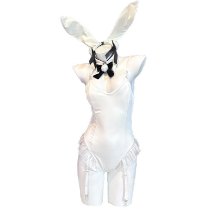 omgcos Sexy Angelic Pure White Bunny Girl Cosplay Costume