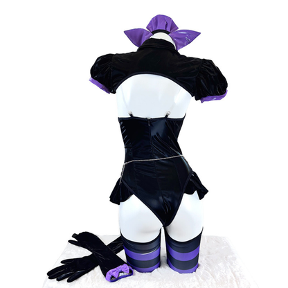 omgcos Sexy Gothic Heart Cut-out Cat Cosplay Costume