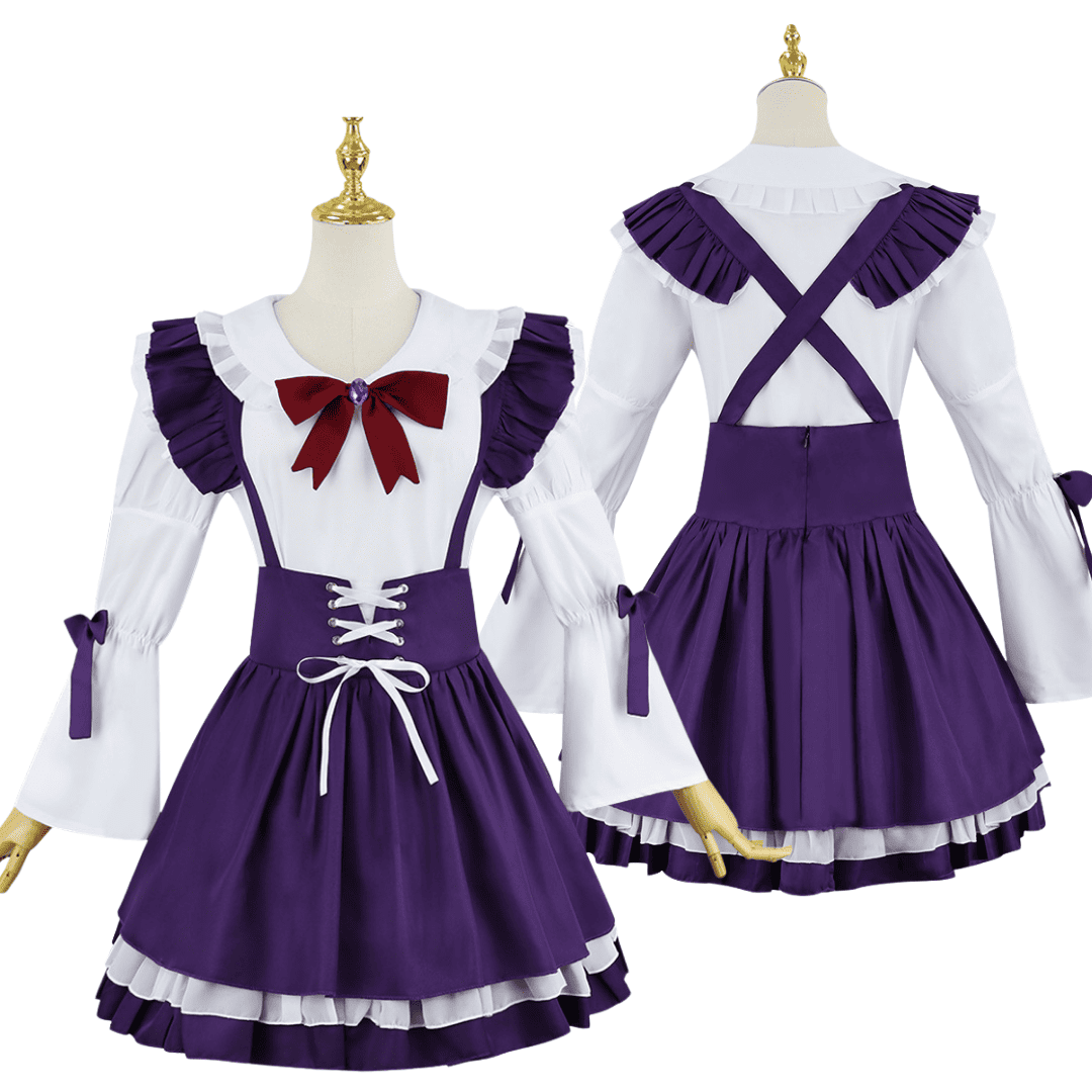 omgcos Utena Hiiragi Maid Cosplay Costume Magical Girl Purple Outfits