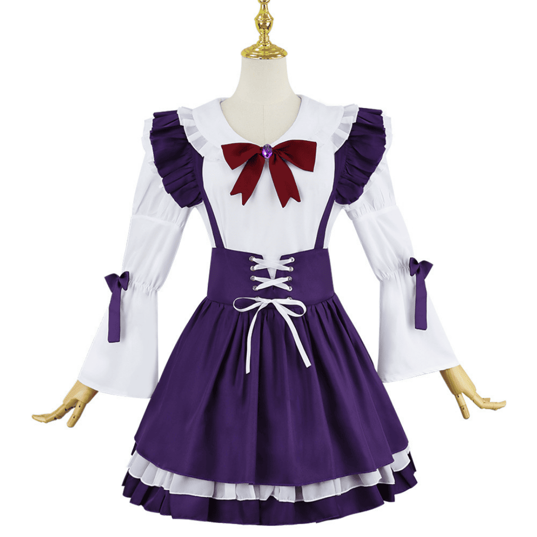 omgcos Utena Hiiragi Maid Cosplay Costume Magical Girl Purple Outfits