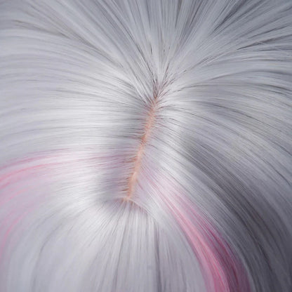 omgcos Wuthering Waves Jinhsi Peach Blossom Long Mixed Colors Cosplay Wig