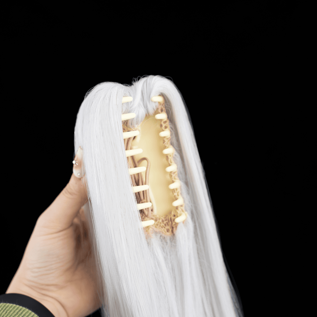 omgcos Anime White Elf Sorceress Frieren Cosplay Wigs
