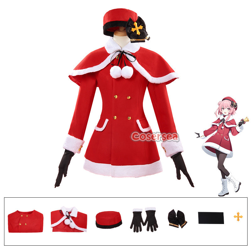 omgcos Blue Archive Serina Christmas Dress Cosplay Costume