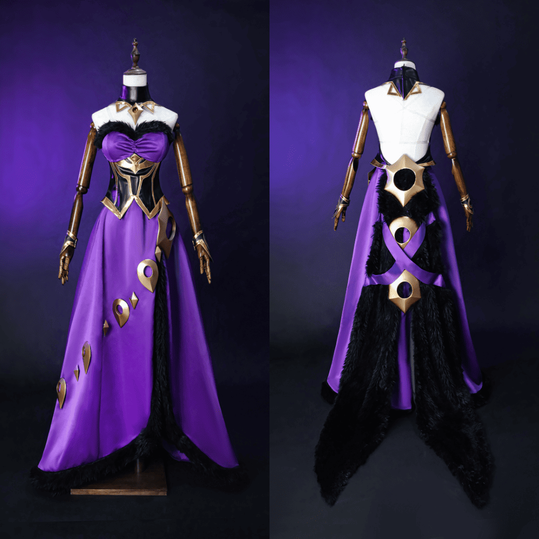 Ready To Ship omgcos Fallen Angel Morgana Cosplay Costume LOL Outfit