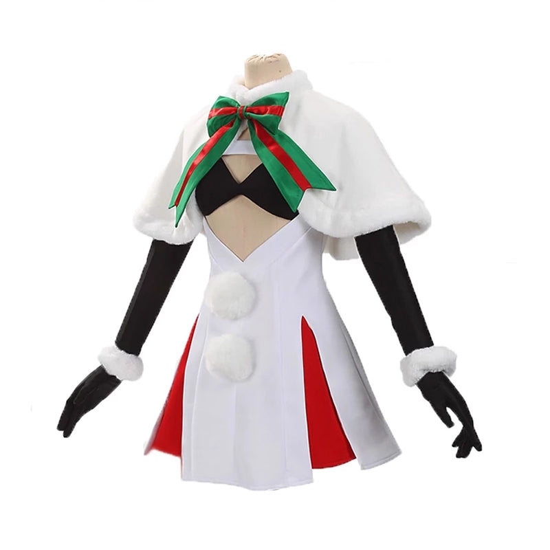 omgcos Fate Grand Order Jeanne d'Arc Christmas Dress Cosplay Costume