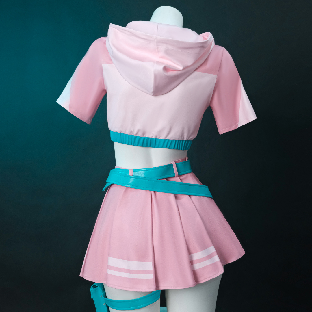 omgcos Fortnite Neko Singer Pink Skirt Cosplay Costume