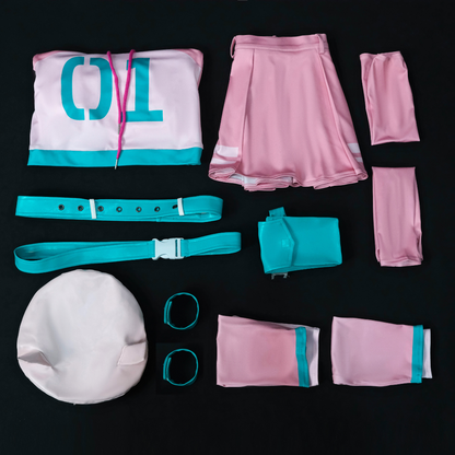 omgcos Fortnite Neko Singer Pink Skirt Cosplay Costume