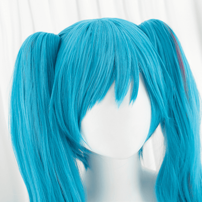 omgcos Fortnite Singer Pink Mix Blue Cosplay Wig