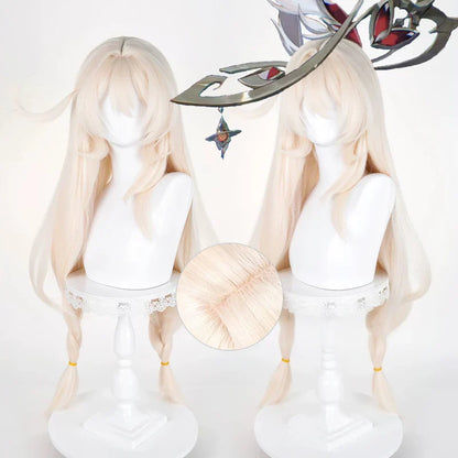 omgcos Genshin Impact Alice Pink-gold 98cm Halloween Cosplay Wig
