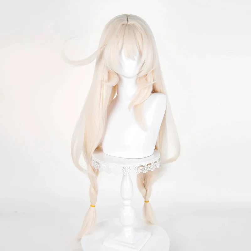 omgcos Genshin Impact Alice Pink-gold 98cm Halloween Cosplay Wig