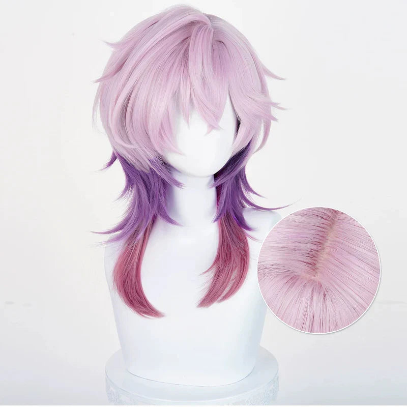 omgcos Genshin Impact Durin 55cm Mixed Colors Cosplay Wig